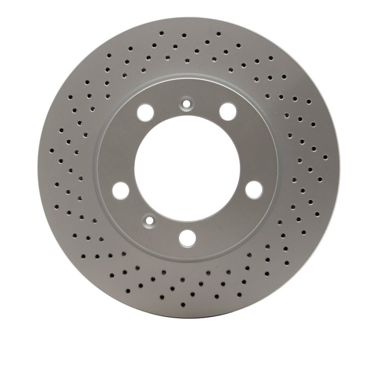 624-02043D GEOSPEC Drilled Rotor [Coated], 2005-2008 Porsche, Position: Left Front