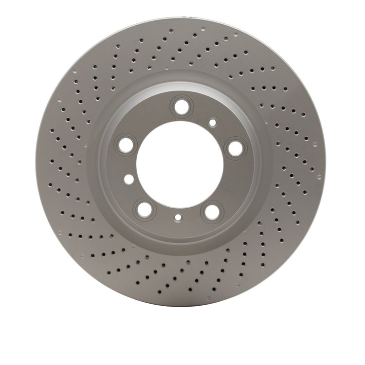 624-02047D GEOSPEC Drilled Rotor [Coated], 2007-2013 Porsche, Position: Rear Left