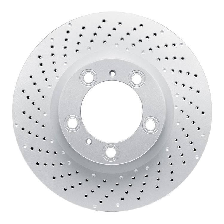624-02051D GEOSPEC Drilled Rotor [Coated], Fits Select Porsche, Position: Left Front