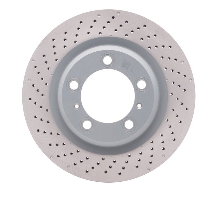 624-02073D GEOSPEC Drilled Rotor [Coated], 2012-2016 Porsche, Position: Rear Left