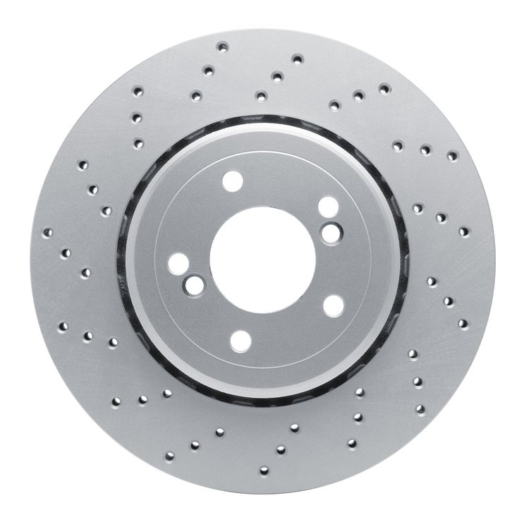 624-31091D GEOSPEC Drilled Rotor [Coated], 2008-2013 BMW, Position: Rear Left