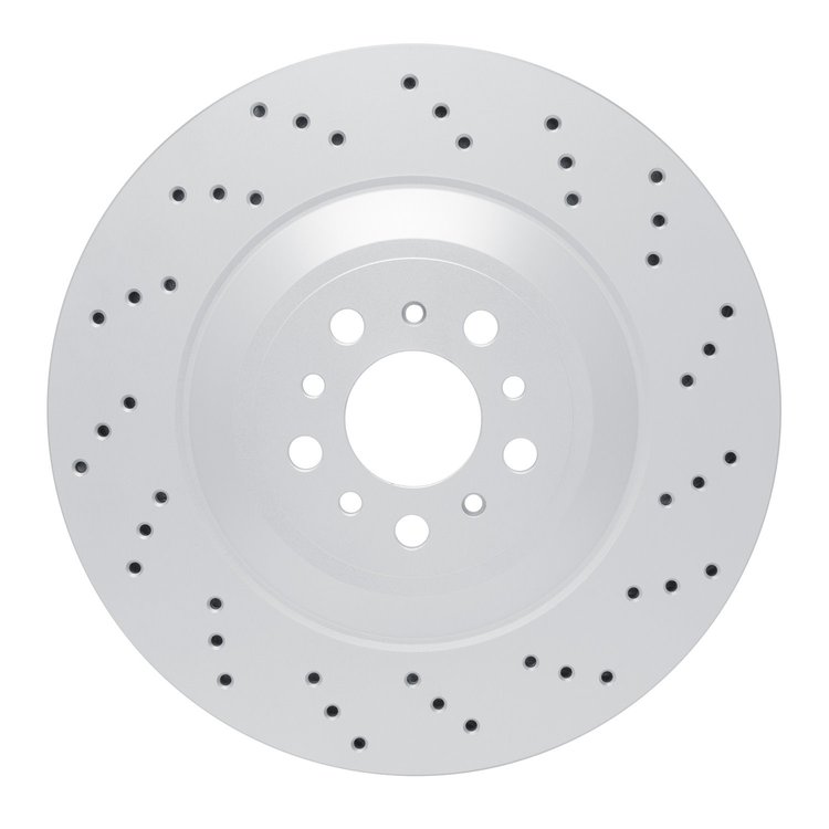 624-31195D GEOSPEC Drilled Rotor [Coated], Fits Select BMW, Position: Rear Right