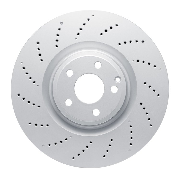 624-63097 GEOSPEC Drilled Rotor [Coated], 2012-2018 Mercedes-Benz, Position: Front