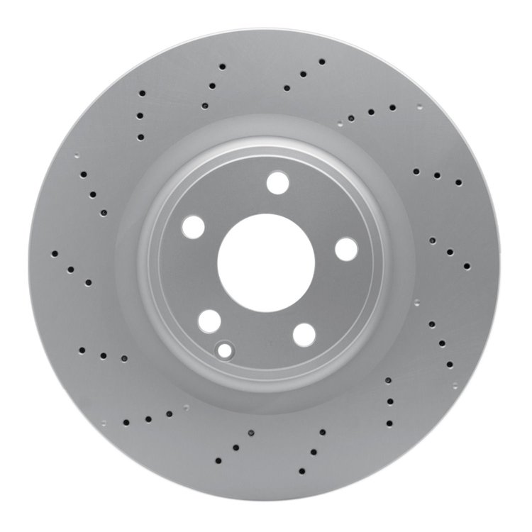624-63098 GEOSPEC Drilled Rotor [Coated], 2012-2020 Mercedes-Benz, Position: Front