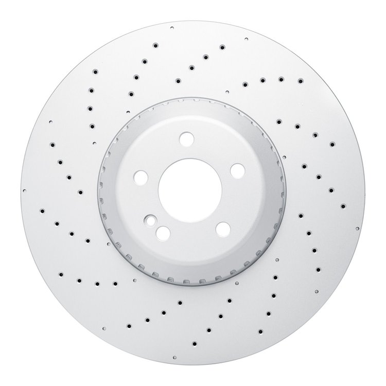 624-63195 GEOSPEC Drilled Rotor [Coated], Fits Select Mercedes-Benz, Position: Front