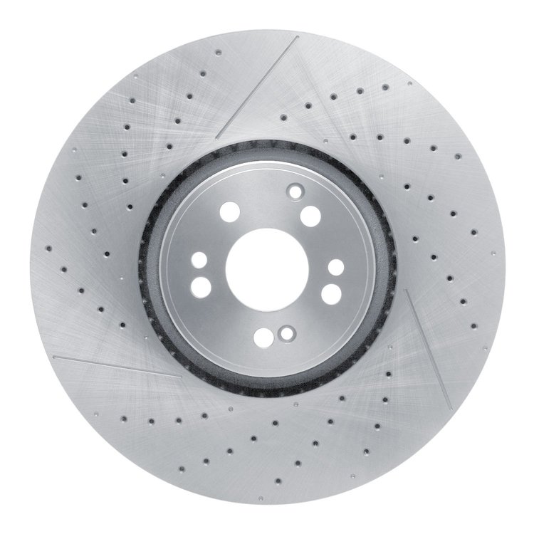 630-63191 Drilled/Slotted Brake Rotor, Fits Select Mercedes-Benz, Position: Front