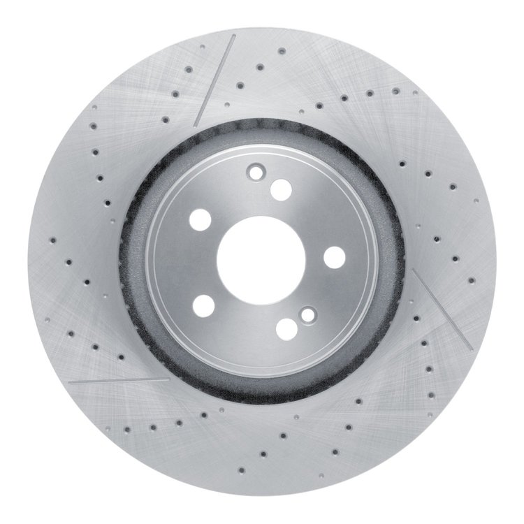 630-63194 Drilled/Slotted Brake Rotor, Fits Select Mercedes-Benz, Position: Rear