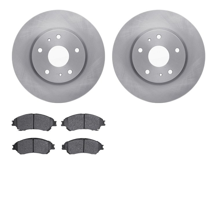 6302-01001 Brake Rotors with 3000-Series Ceramic Brake Pads Kit, 2014-2019 Suzuki, Position: Front