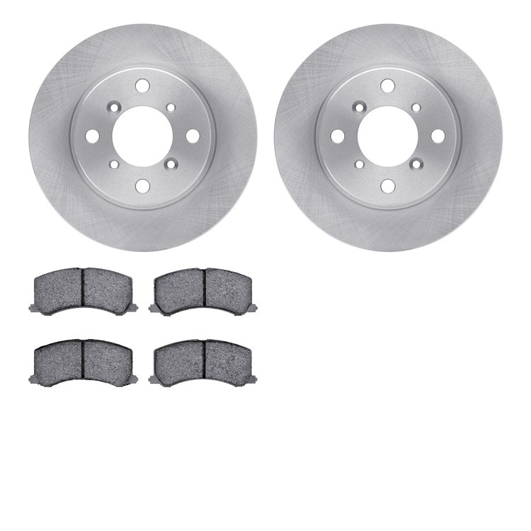6302-01006 Brake Rotors with 3000-Series Ceramic Brake Pads Kit, 1995-2002 Suzuki, Position: Front