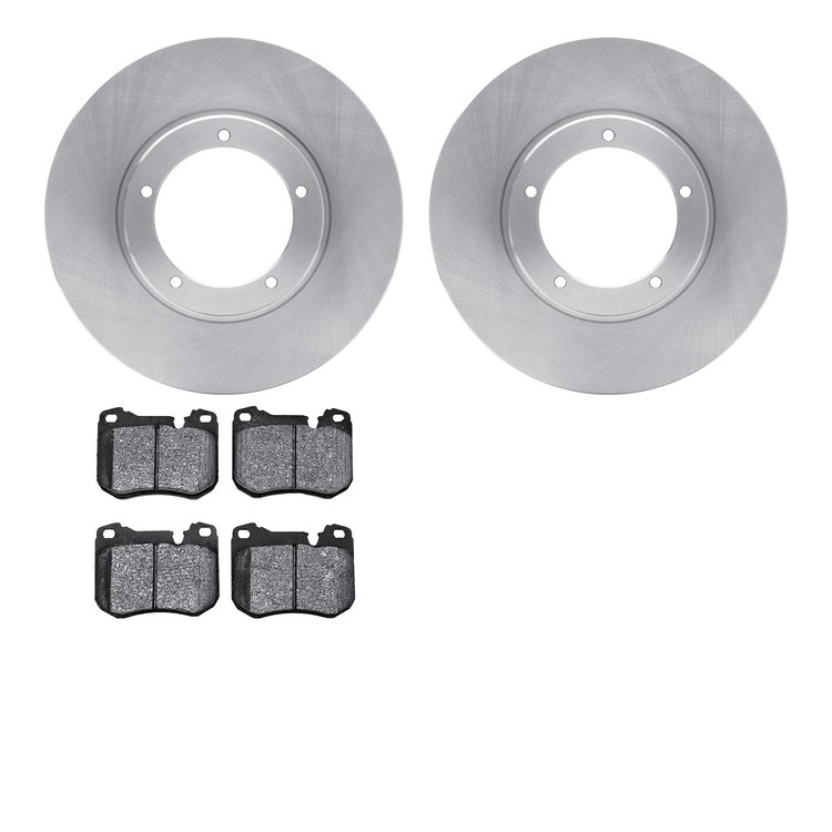 6302-02008 Brake Rotors with 3000-Series Ceramic Brake Pads Kit, 1977-1988 Porsche, Position: Front