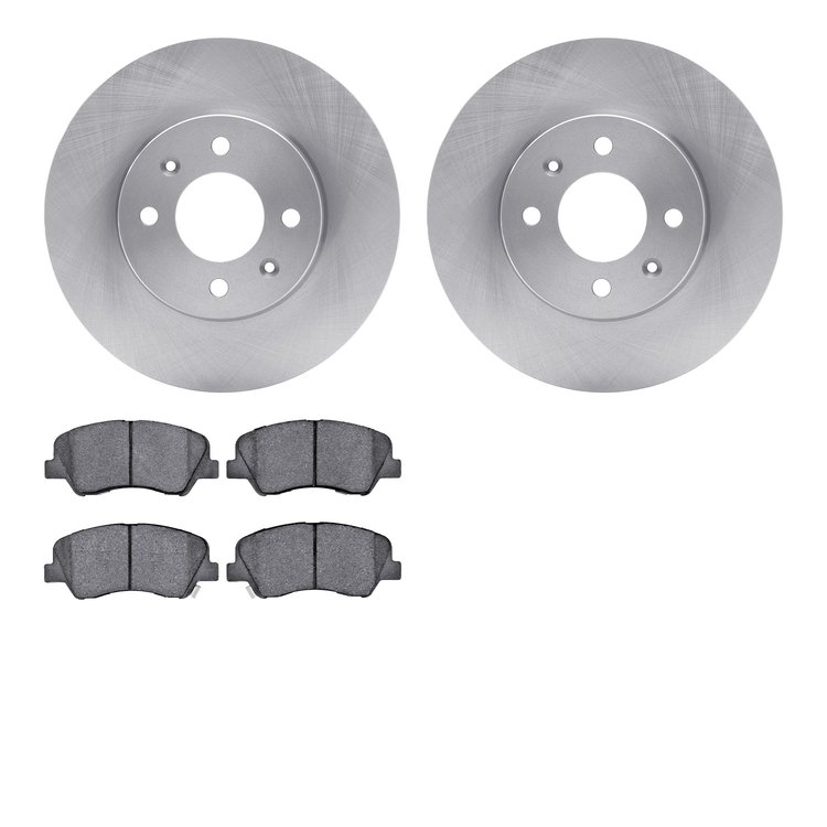 6302-03072 Brake Rotors with 3000-Series Ceramic Brake Pads Kit, 2012-2017 Multiple Makes/Models, Position: Front