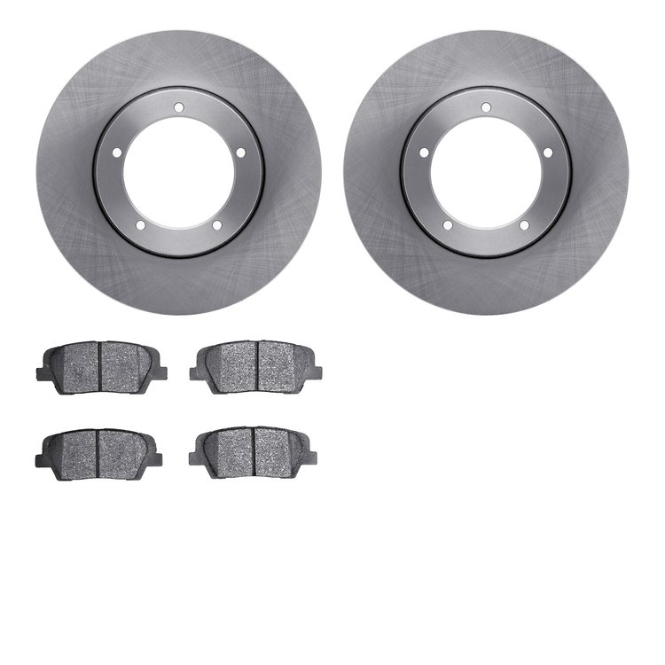 6302-03089 Brake Rotors with 3000-Series Ceramic Brake Pads Kit, Fits Select Kia/Hyundai/Genesis, Position: Rear