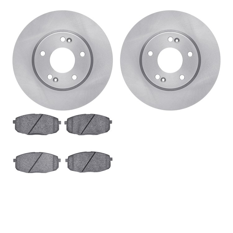 6302-03102 Brake Rotors with 3000-Series Ceramic Brake Pads Kit, Fits Select Kia/Hyundai/Genesis, Position: Front