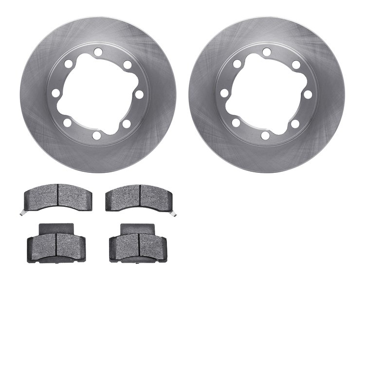 6302-40044 Brake Rotors with 3000-Series Ceramic Brake Pads Kit, 1992-2000 Multiple Makes/Models, Position: Front