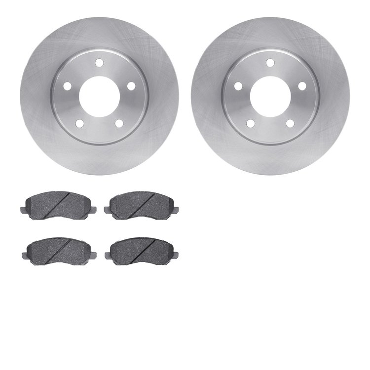 6302-40081 Brake Rotors with 3000-Series Ceramic Brake Pads Kit, 2007-2017 Multiple Makes/Models, Position: Front