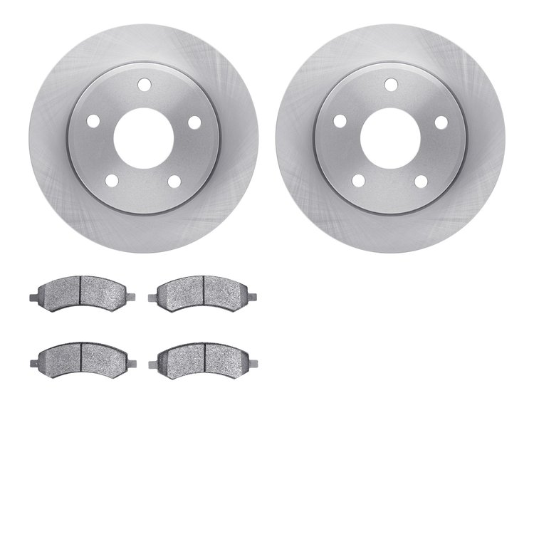 6302-40093 Brake Rotors with 3000-Series Ceramic Brake Pads Kit, 2005-2010 Multiple Makes/Models, Position: Front