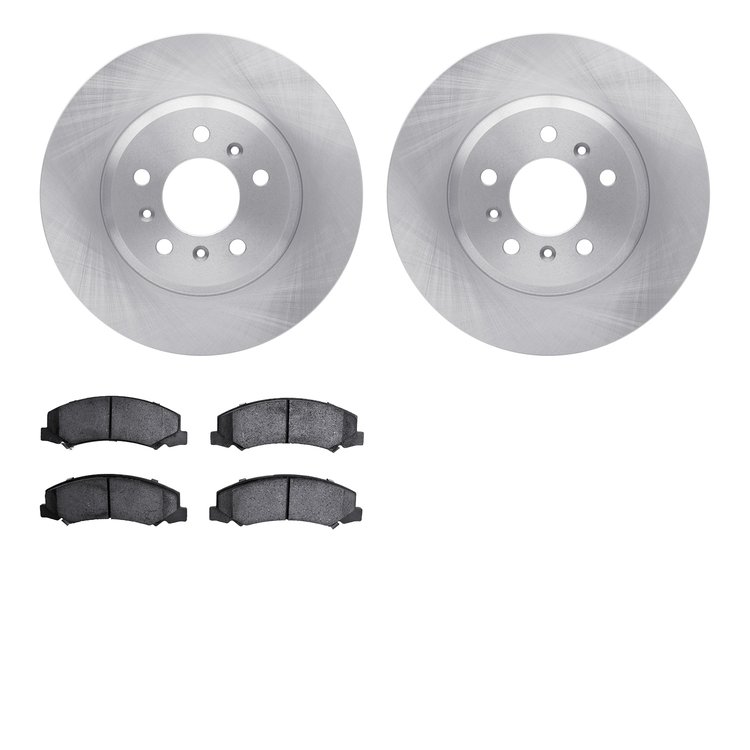 6302-45023 Brake Rotors with 3000-Series Ceramic Brake Pads Kit, 2006-2016 GM, Position: Front