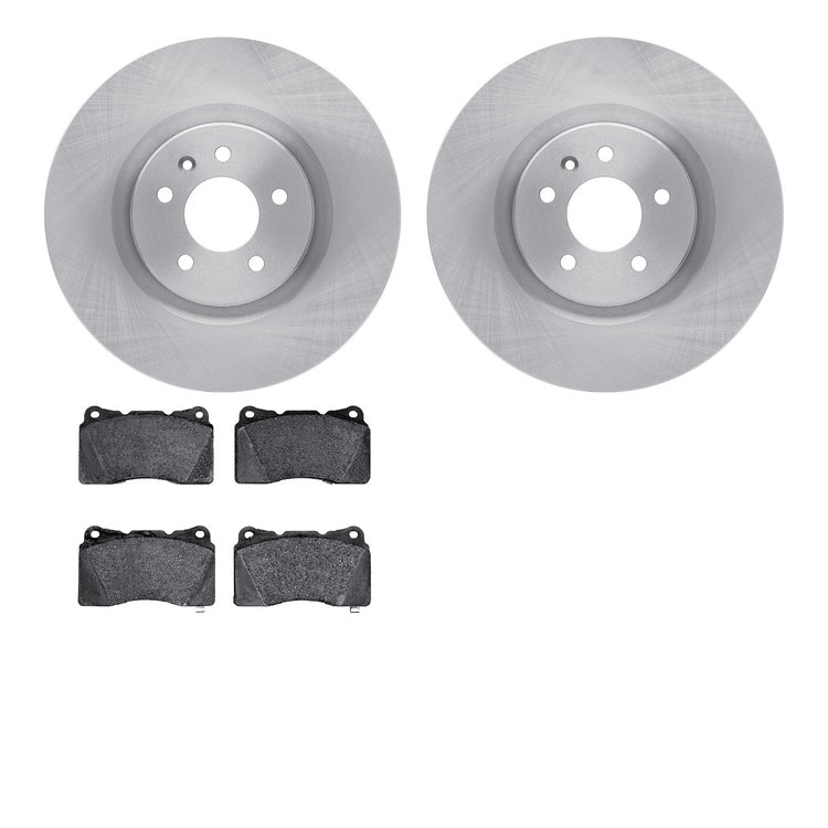 6302-46001 Brake Rotors with 3000-Series Ceramic Brake Pads Kit, 2018-2020 GM, Position: Front