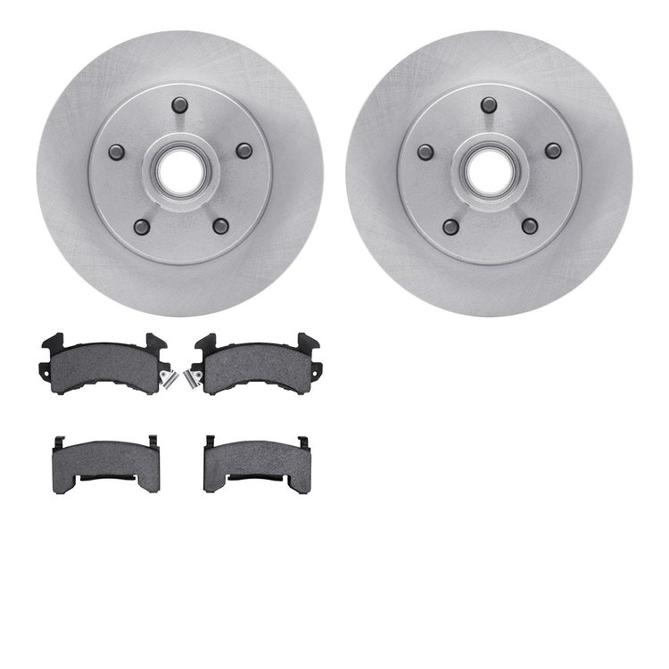 6302-47004 Brake Rotors with 3000-Series Ceramic Brake Pads Kit, 1978-1978 GM, Position: Front