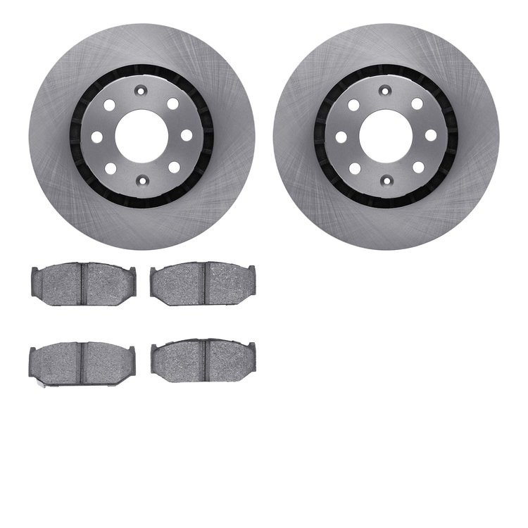 6302-47011 Brake Rotors with 3000-Series Ceramic Brake Pads Kit, 2007-2017 Suzuki, Position: Front