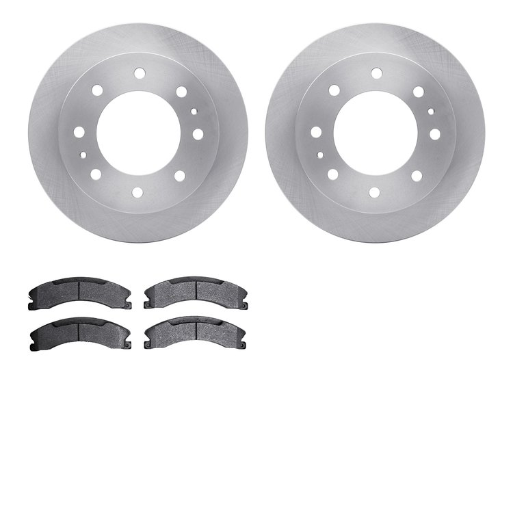 6302-48070 Brake Rotors with 3000-Series Ceramic Brake Pads Kit, 2011-2019 GM, Position: Rear