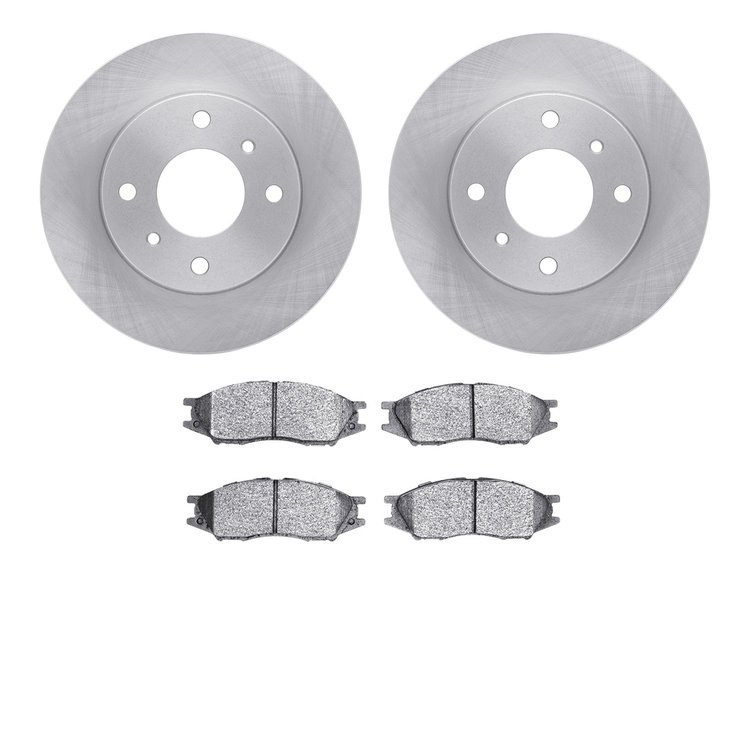 6302-67004 Brake Rotors with 3000-Series Ceramic Brake Pads Kit, 2011-2013 Renault, Position: Front