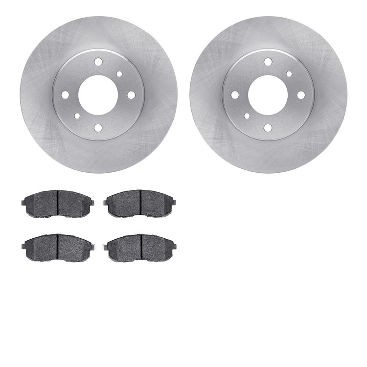 6302-67073 Brake Rotors with 3000-Series Ceramic Brake Pads Kit, 1993-2006 Infiniti/Nissan, Position: Front