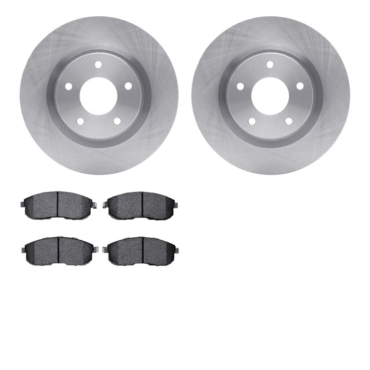 6302-67084 Brake Rotors with 3000-Series Ceramic Brake Pads Kit, 2007-2013 Infiniti/Nissan, Position: Front