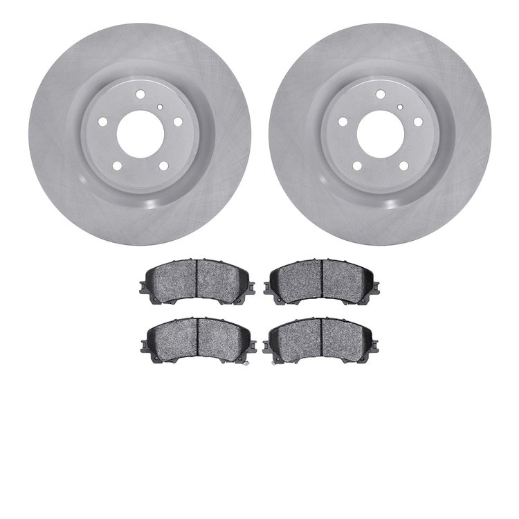 6302-68002 Brake Rotors with 3000-Series Ceramic Brake Pads Kit, Fits Select Infiniti/Nissan, Position: Front