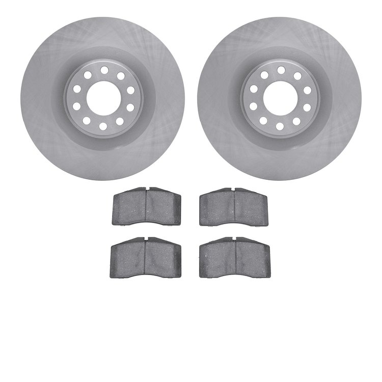 6302-73002 Brake Rotors with 3000-Series Ceramic Brake Pads Kit, 2001-2003 Audi/Volkswagen, Position: Front