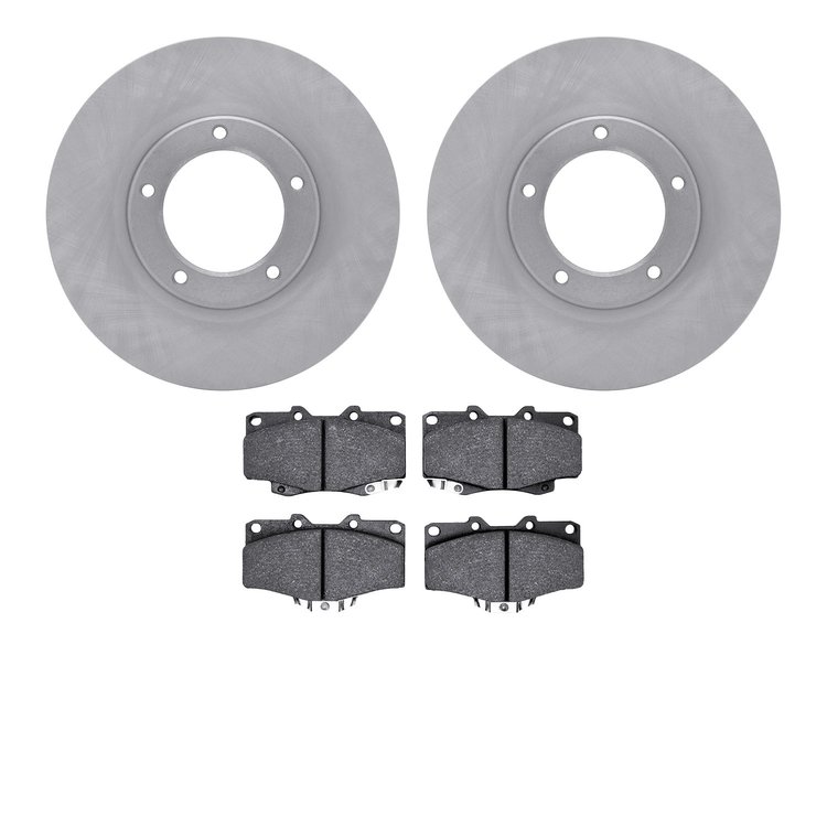 6302-76004 Brake Rotors with 3000-Series Ceramic Brake Pads Kit, 2004-2008 Lexus/Toyota/Scion, Position: Front