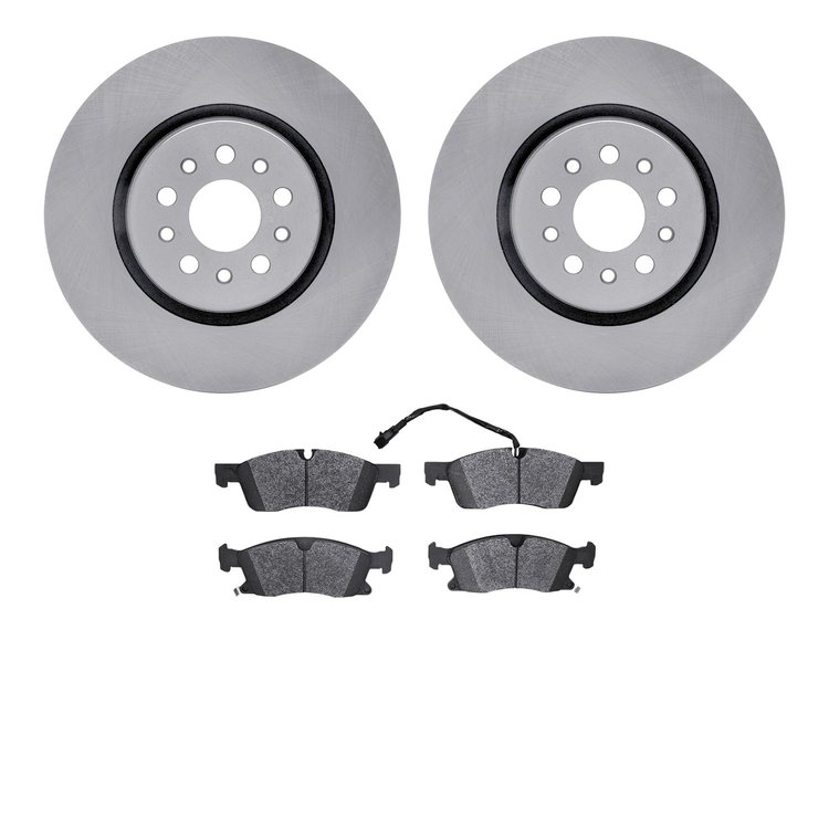 6302-79004 Brake Rotors with 3000-Series Ceramic Brake Pads Kit, Fits Select Maserati, Position: Front