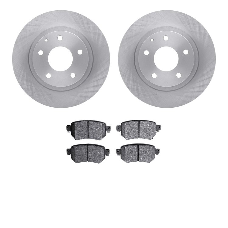 6302-80004 Brake Rotors with 3000-Series Ceramic Brake Pads Kit, 2016-2021 Ford/Lincoln/Mercury/Mazda, Position: Rear