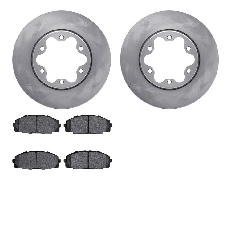 6302-92021 Brake Rotors with 3000-Series Ceramic Brake Pads Kit, 2006-2019 Lexus/Toyota/Scion, Position: Front
