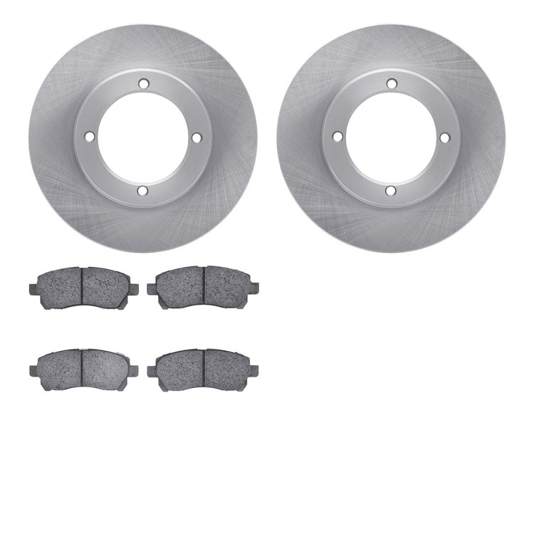 6302-92027 Brake Rotors with 3000-Series Ceramic Brake Pads Kit, 2007-2015 Lexus/Toyota/Scion, Position: Front