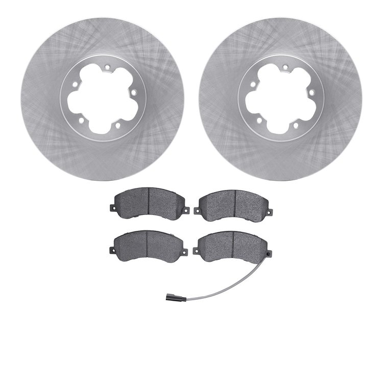 6302-92036 Brake Rotors with 3000-Series Ceramic Brake Pads Kit, 2007-2013 Ford/Lincoln/Mercury/Mazda, Position: Front