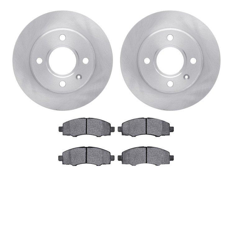 6302-92045 Brake Rotors with 3000-Series Ceramic Brake Pads Kit, 2011-2015 Ford/Lincoln/Mercury/Mazda, Position: Front
