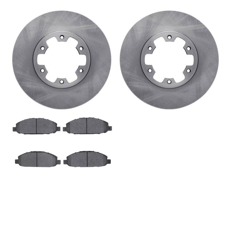 6302-92050 Brake Rotors with 3000-Series Ceramic Brake Pads Kit, 2002-2018 Infiniti/Nissan, Position: Front
