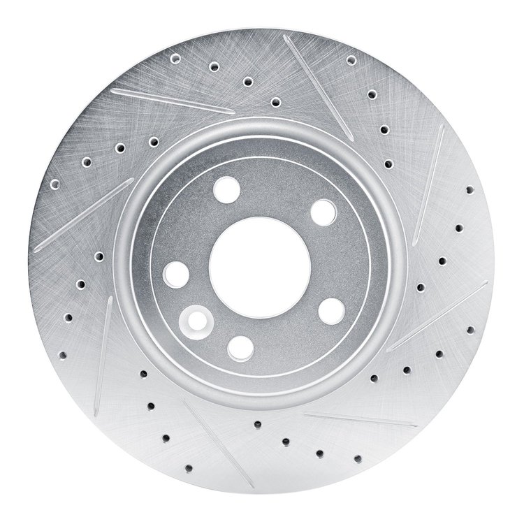 631-20038R Drilled/Slotted Brake Rotor [Silver], 2017-2019 Multiple Makes/Models, Position: Front Right