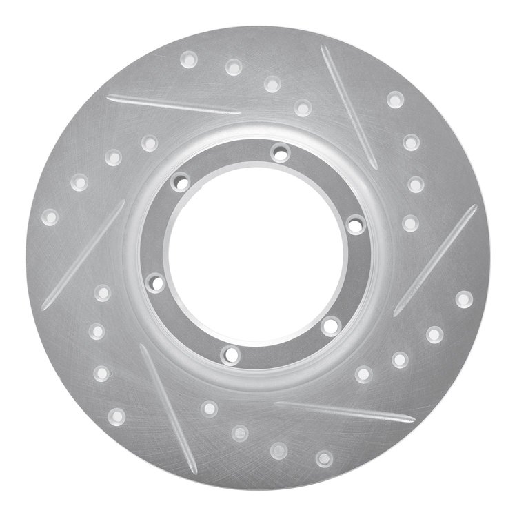 631-23000R Drilled/Slotted Brake Rotor [Silver], 1971-1983 Renault, Position: Rear Right,Front Right