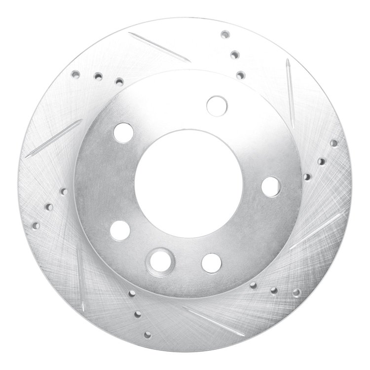 631-40042R Drilled/Slotted Brake Rotor [Silver], 2002-2006 Multiple Makes/Models, Position: Fr Right,Front Right