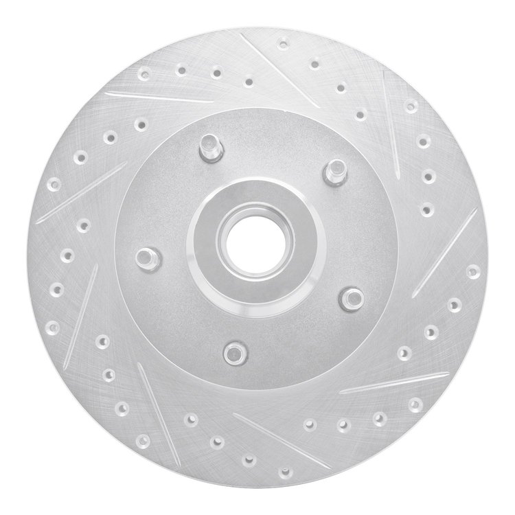 631-40096R Drilled/Slotted Brake Rotor [Silver], 2003-2003 Mopar, Position: Front Right