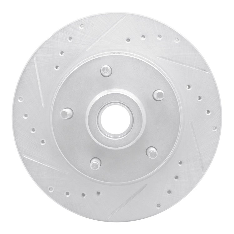 631-54011L Drilled/Slotted Brake Rotor [Silver], 1973-1973 Ford/Lincoln/Mercury/Mazda, Position: Front Left