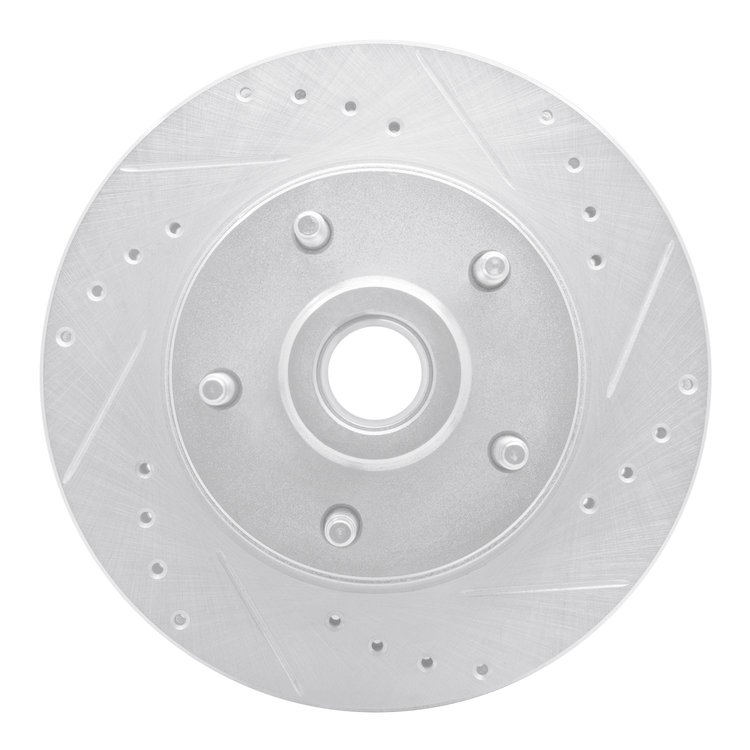 631-54011R Drilled/Slotted Brake Rotor [Silver], 1973-1973 Ford/Lincoln/Mercury/Mazda, Position: Front Right