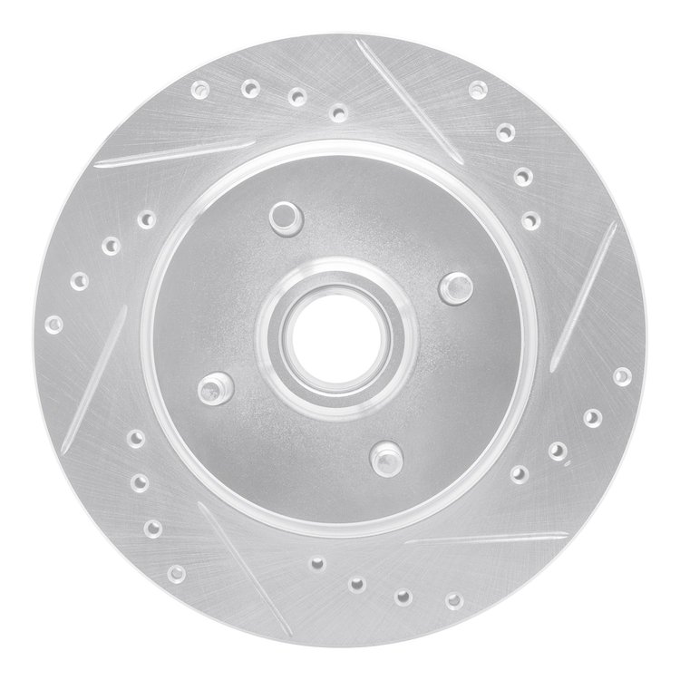 631-54041R Drilled/Slotted Brake Rotor [Silver], 1993-1993 Ford/Lincoln/Mercury/Mazda, Position: Front Right