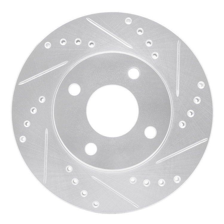 631-54045R Drilled/Slotted Brake Rotor [Silver], 2000-2015 Ford/Lincoln/Mercury/Mazda, Position: Front Right