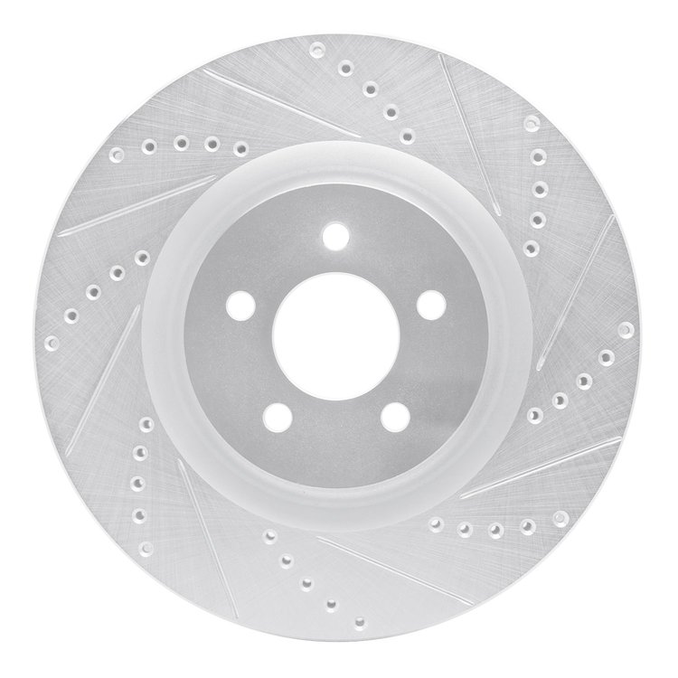 631-54060R Drilled/Slotted Brake Rotor [Silver], 2007-2014 Ford/Lincoln/Mercury/Mazda, Position: Front Right