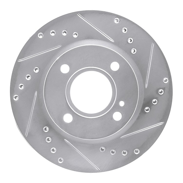 631-54063R Drilled/Slotted Brake Rotor [Silver], 2011-2019 Ford/Lincoln/Mercury/Mazda, Position: Front Right