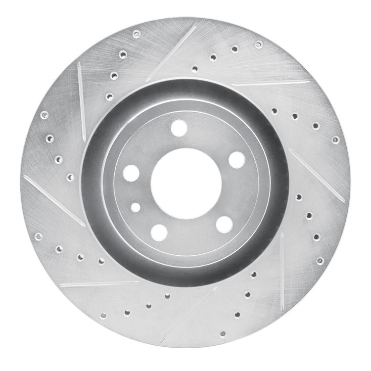 631-54078R Drilled/Slotted Brake Rotor [Silver], 2015-2020 Ford/Lincoln/Mercury/Mazda, Position: Front Right