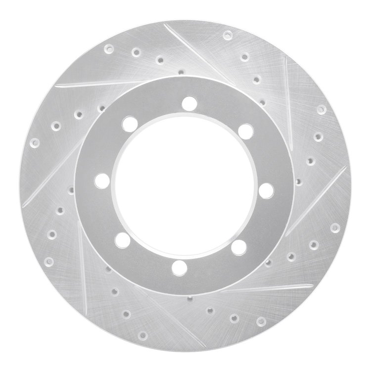631-54154R Drilled/Slotted Brake Rotor [Silver], 1996-2007 Ford/Lincoln/Mercury/Mazda, Position: Rr Right,Rear Right